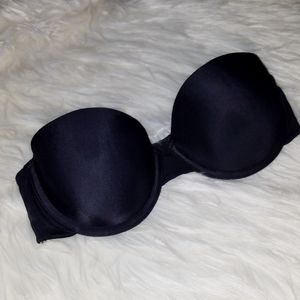 Victoria's Secret underwire strapless black 34C